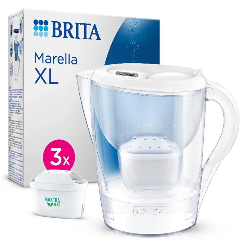 Marella XL 3 Filtreli Su Arıtma Sürahisi - Beyaz 3,5 L
