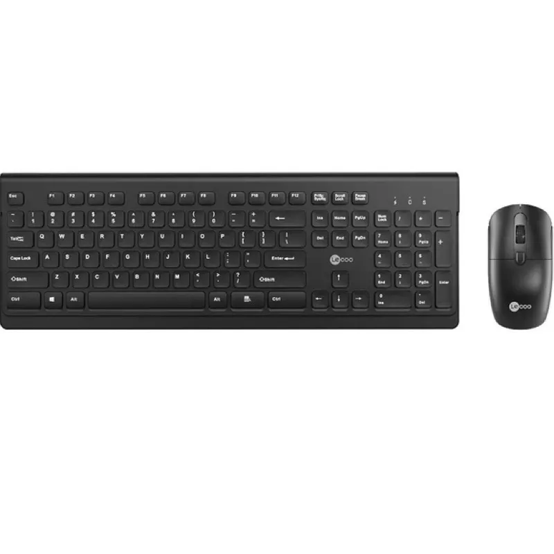 Siyah Kablosuz Türkçe Q Klavye Mouse Set KW203