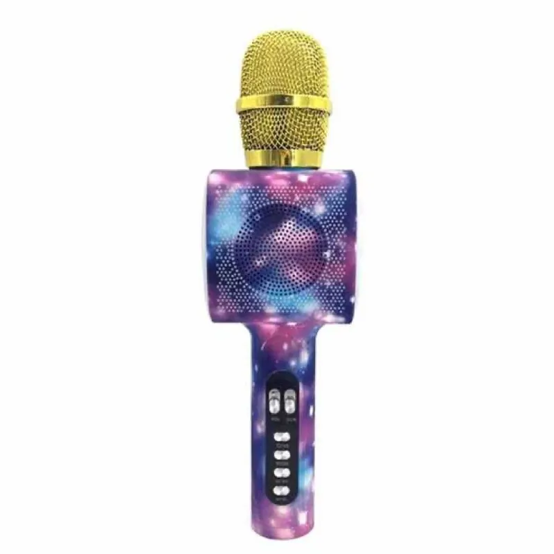 Stardust Led Işıklı Karaoke Mikrofonu Mavi