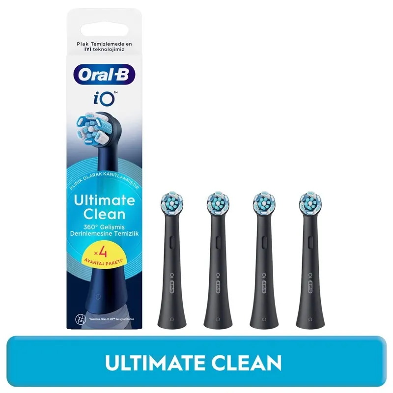 iO Ultimate Clean Siyah Diş Fırçası Yedek Başlığı 4