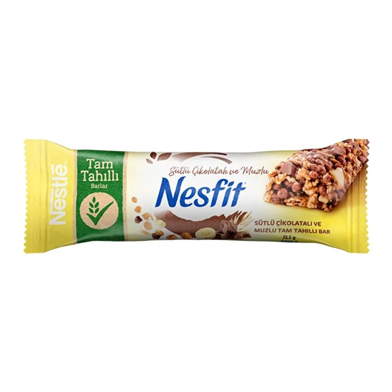 Nesfit Sütlü Çikolatalı ve Muzlu Tam Tahıllı Bar 23,5