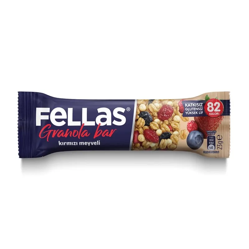 Kırmızı Meyveli Granola Bar 23 gr