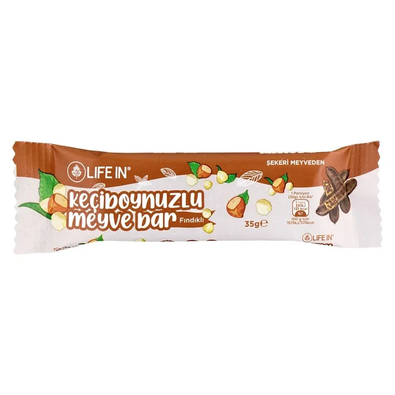 Keçiboynuzlu Fındıklı Meyve Bar 35 gr