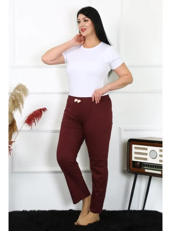 Büyük Beden Pamuklu Alt Pijama